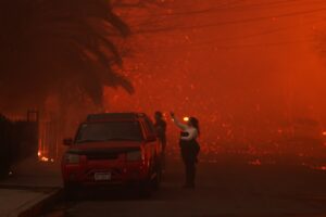 Kebakaran Eaton di Altadena California 8 Januari 2025. REUTERSDavid Swanson